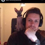 Purrxotics customer with adopted Sphynx kitten